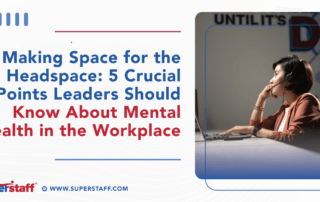 5 Points About Mental Health in the Workplace