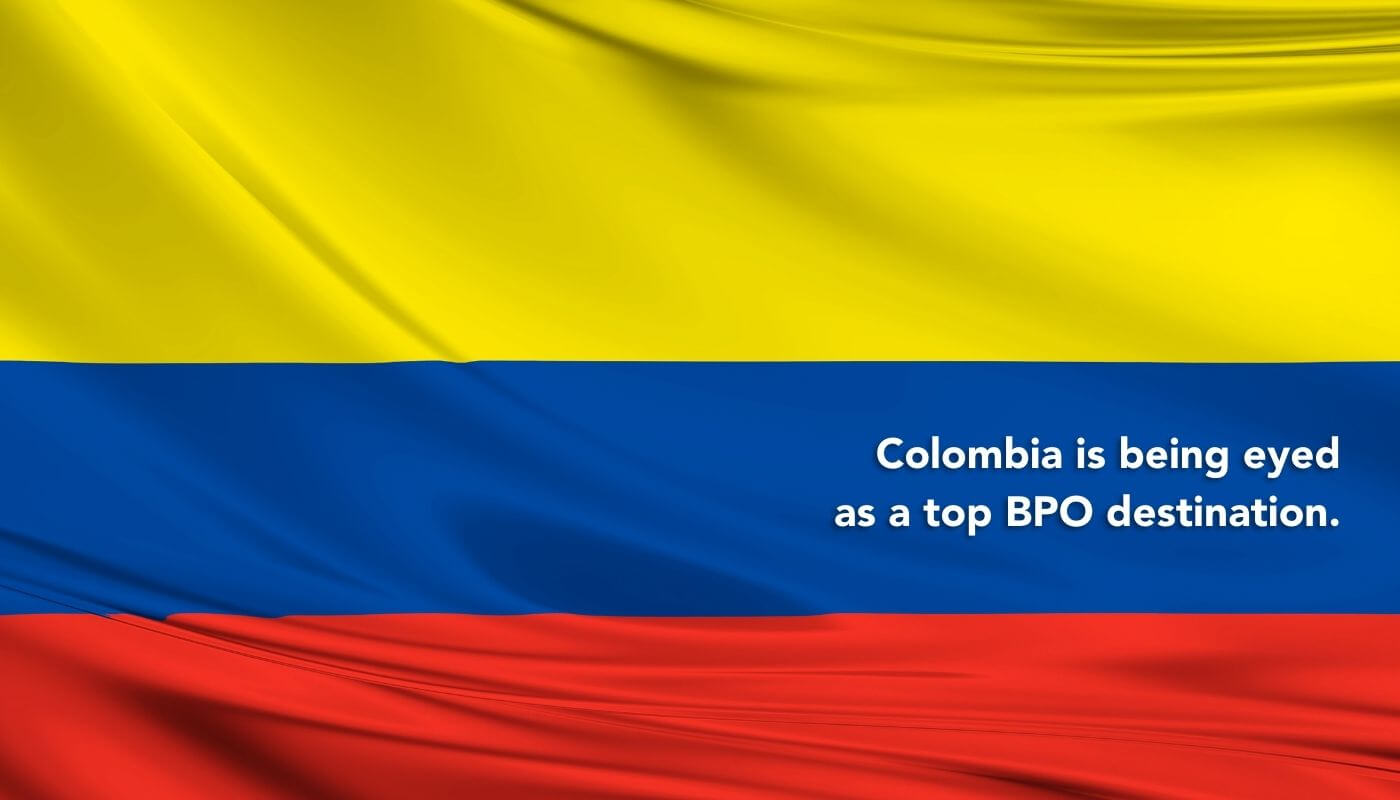 bpo destination Columbia flag with quotation