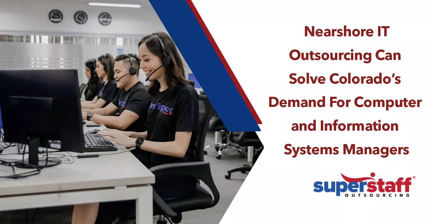 Nearshoring IT Solutions SuperStaff Colombian call center agents, the backbone of nearshore IT outsourcing in the country, attend to different clients worldwide.