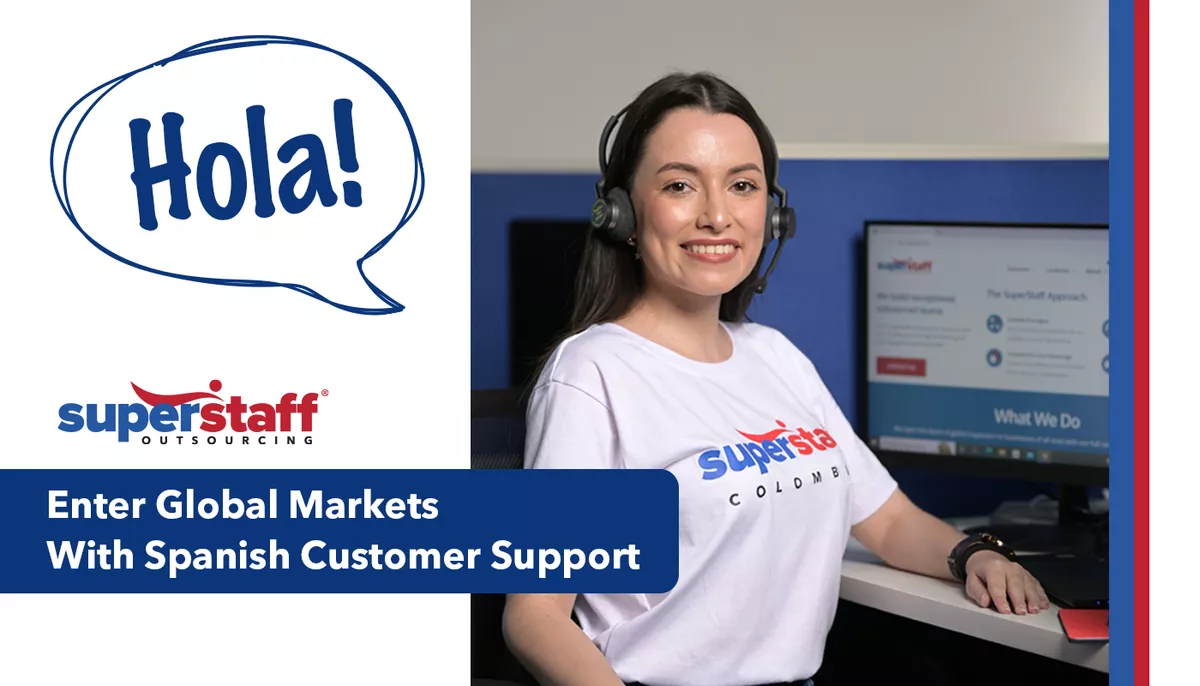 Enter-Global-Markets-With-Spanish-Customer-Support A member of SuperStaff's Spanish customer service representatives is happily service clients worldwide.