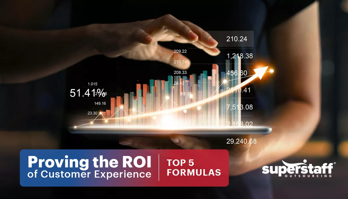 Featured-Image_1 An image shows a chart filed with numbers representing the ROI of Customer Experience.