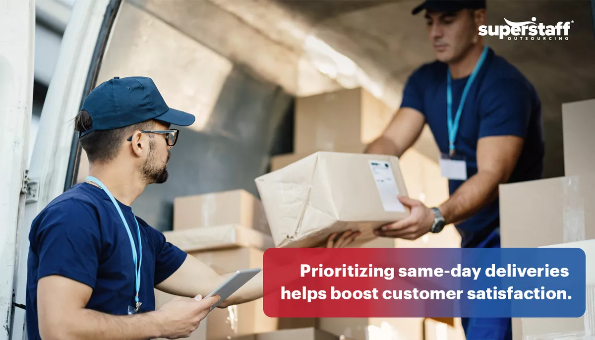 Prioritizing-same-day-deliveries–helps-boost-customer-satisfaction Two Men Delivering A Box