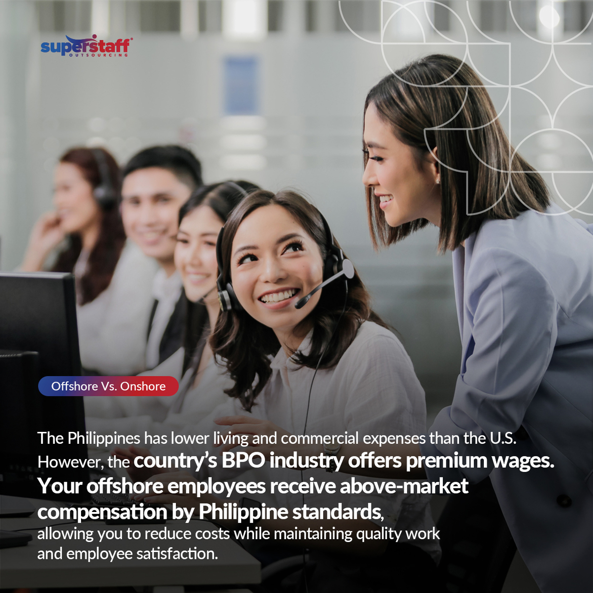 How-Up-To-60_-Savings-Are-Achieved-By-Outsourcing-to-the-Philippines_IQ SuperStaff employees are working by their desktop.