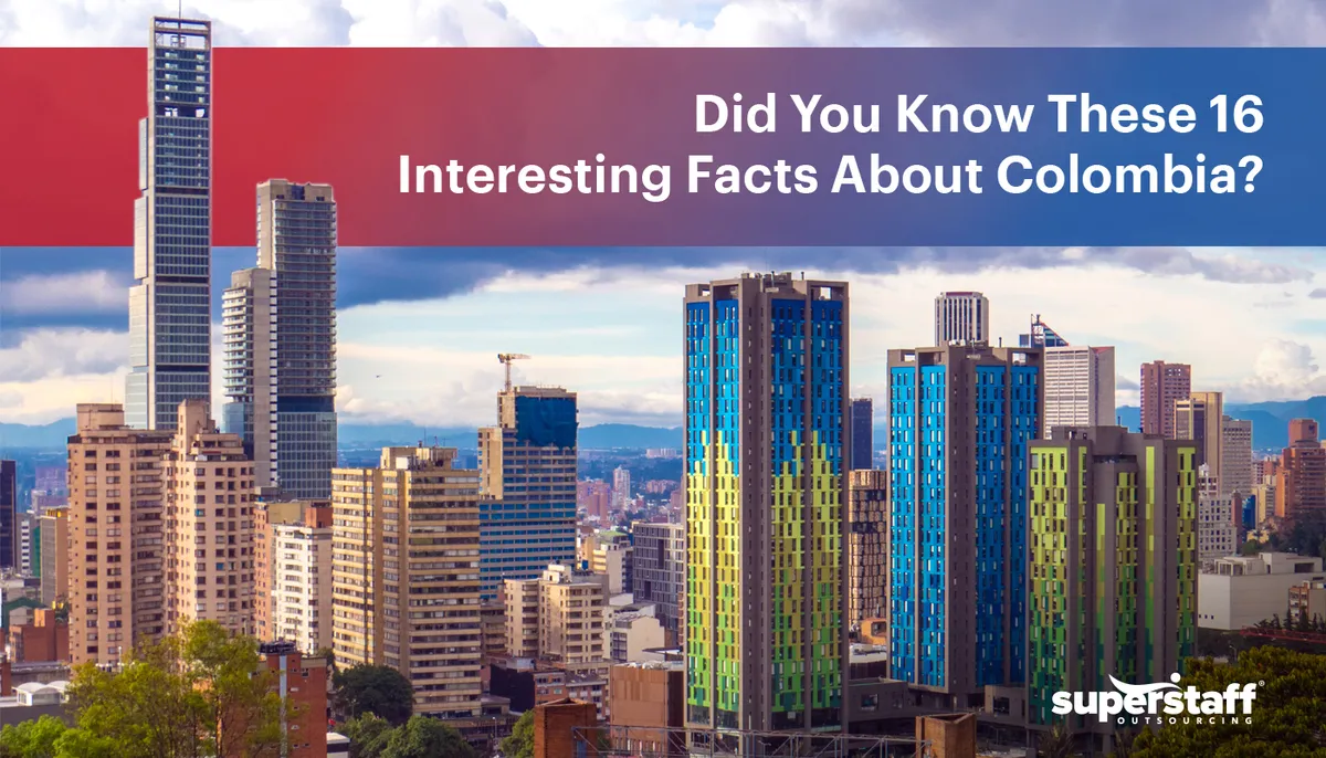 Did-You-Know-These-16–Interesting-Facts-About-Colombia The image shows tall, modern buildings. Image caption reads: Did You Know These 16 Fascinating Facts About Colombia?