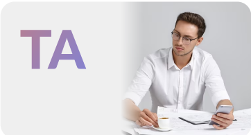 tax-accountants Man working while drinking coffee