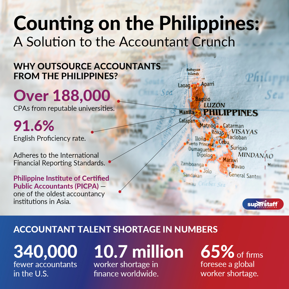 Bloomberg_MiniInfo_1 A mini infographic shows a map of the Philippines. Image caption reads: Counting on the Philippines for Financial Services Talent.