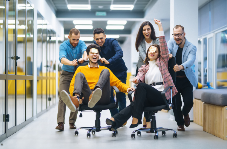 6-2 People having fun in the workplace