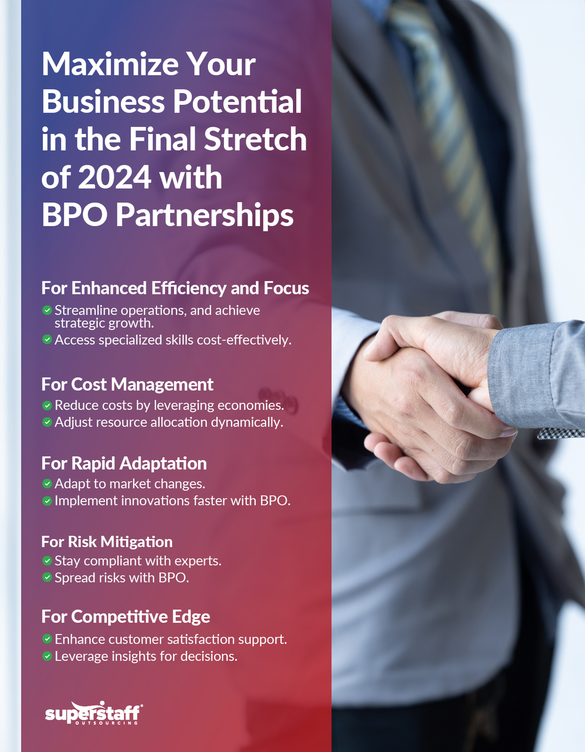 Navigating-the-Second-Half-of-2024_Mini-Info-2 An image shows two executives shaking hands. Image caption reads: Maximize Your Business Potential in the Final Stretch of 2024.