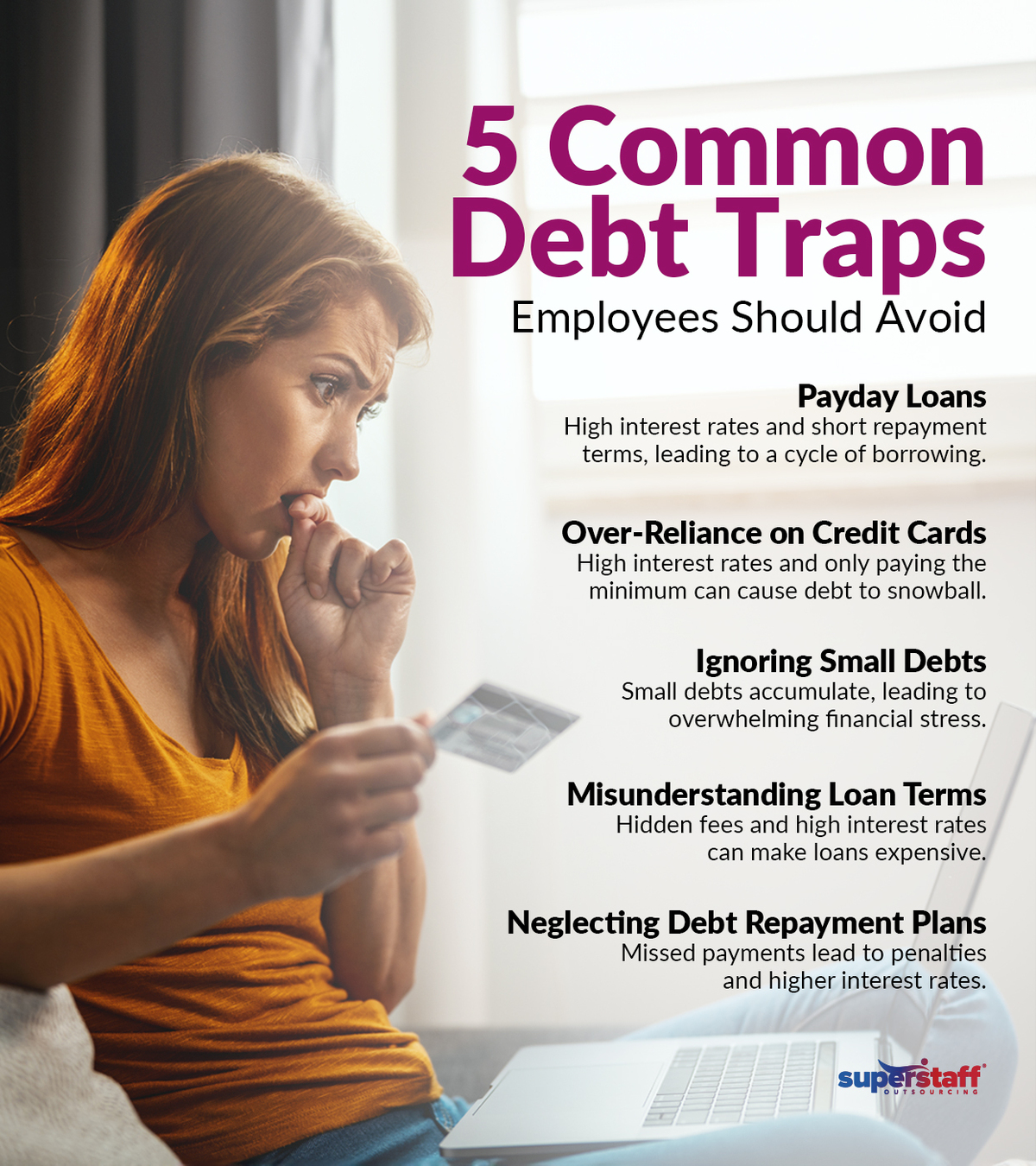 Avoiding-Common-Debt-Traps_Mini-Info-2 5 Commong Debt Traps Infographic