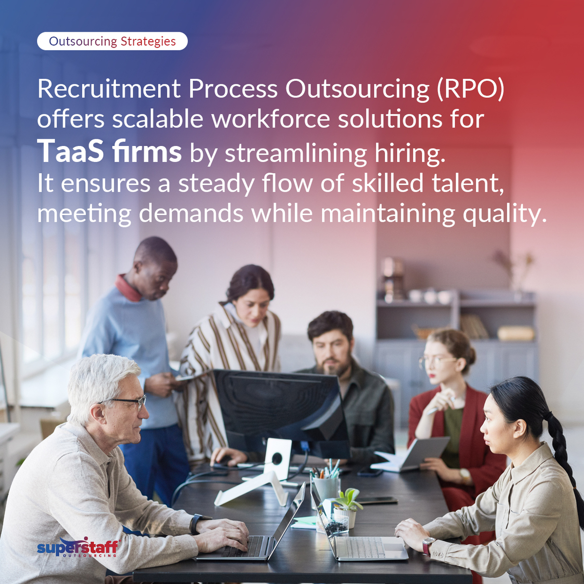 Scalable-Workforce-Solutions-for-TaaS-Firms_IQ Outsourcing Strategies - Recruitment Process Oursourcing (RPO) Banner