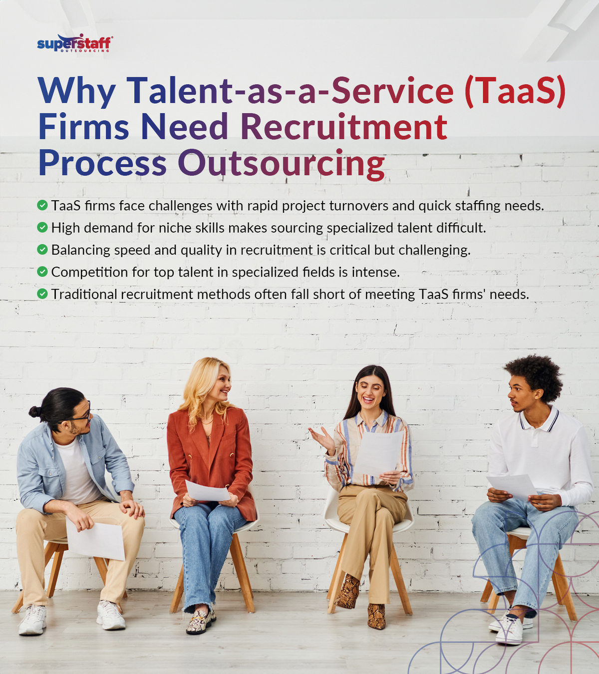 Scalable-Workforce-Solutions-for-TaaS-Firms_Mini-Info-1 Applicants chat in the office loby.