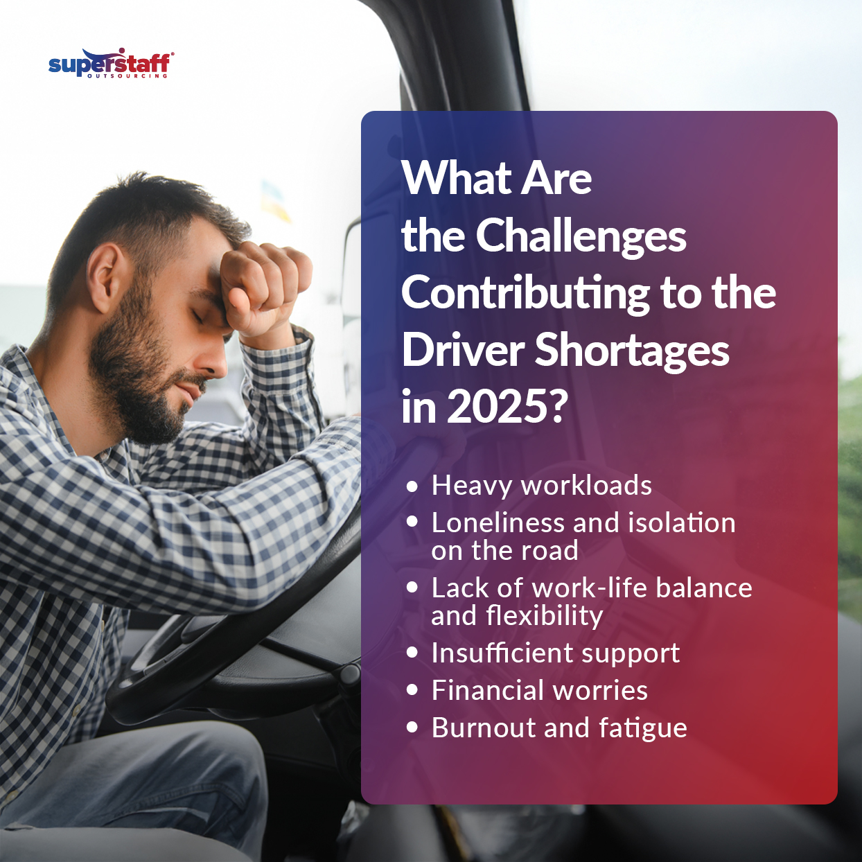 Driver-Retention-and-Support_Mini-Info-1 An infographic showing the challenges fueling the driver shortage among dispatching companies.