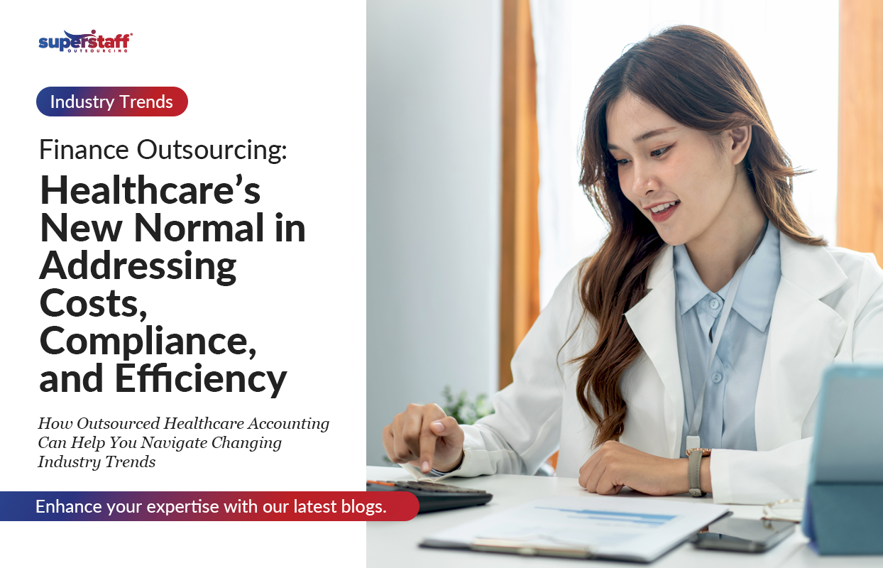 Finance-Outsourcing_Featured A professional in a healthcare setting analyzing financial documents, showcasing a seamless approach to healthcare accounting and outsourcing.