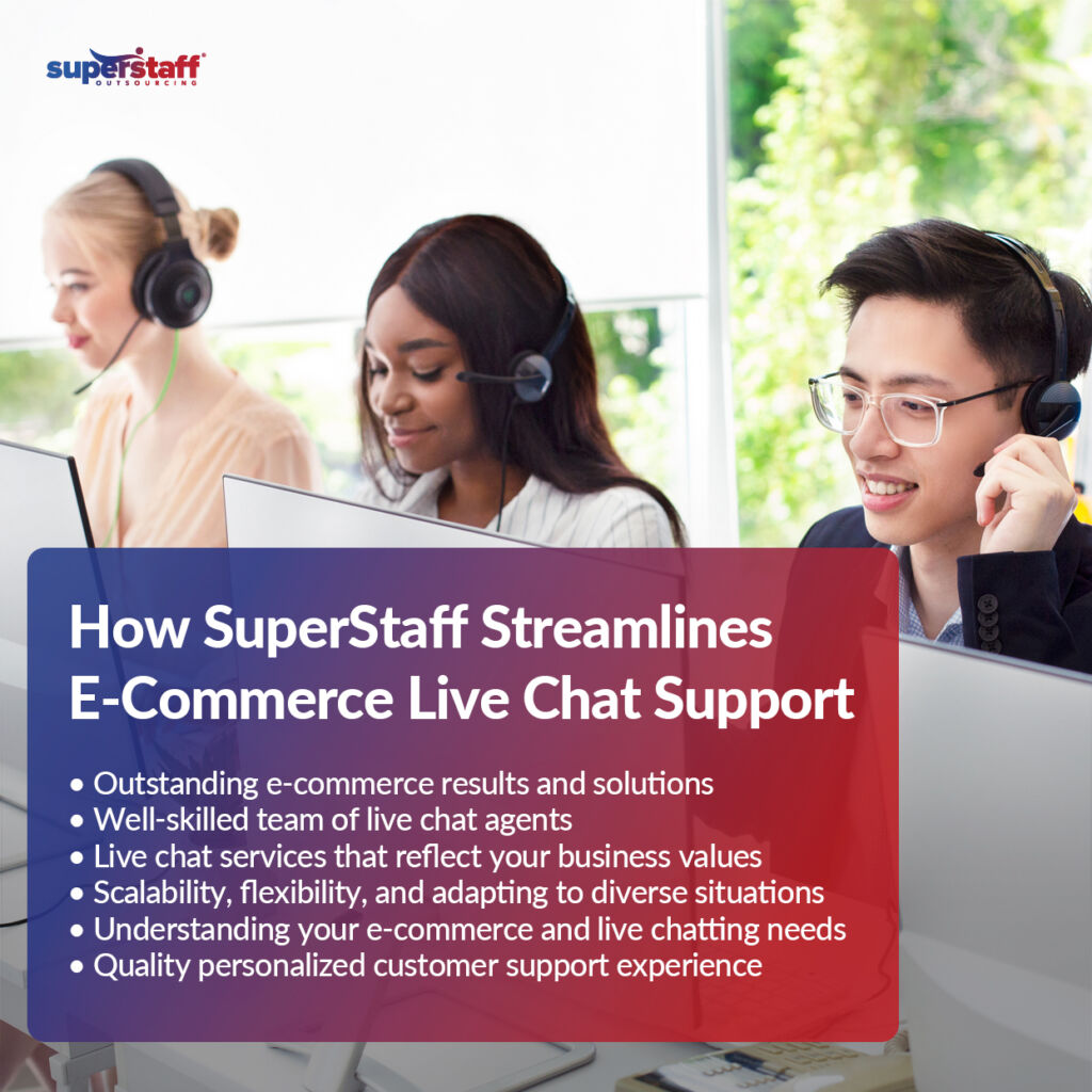 Outsourced-Live-Chat-Agents_Mini-Info-2 An infographic that details why you should choose SuperStaff as your outsourced e-commerce solutions provider.