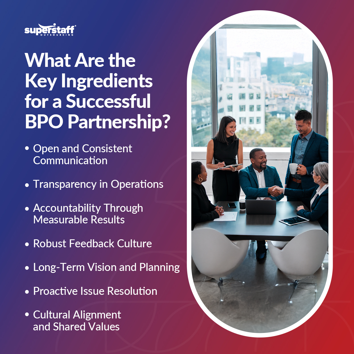 Building-Trust-in-BPO-Partnerships_Mini-Info-1 A mini infographic shows the key ingredients for a successful BPO partnership