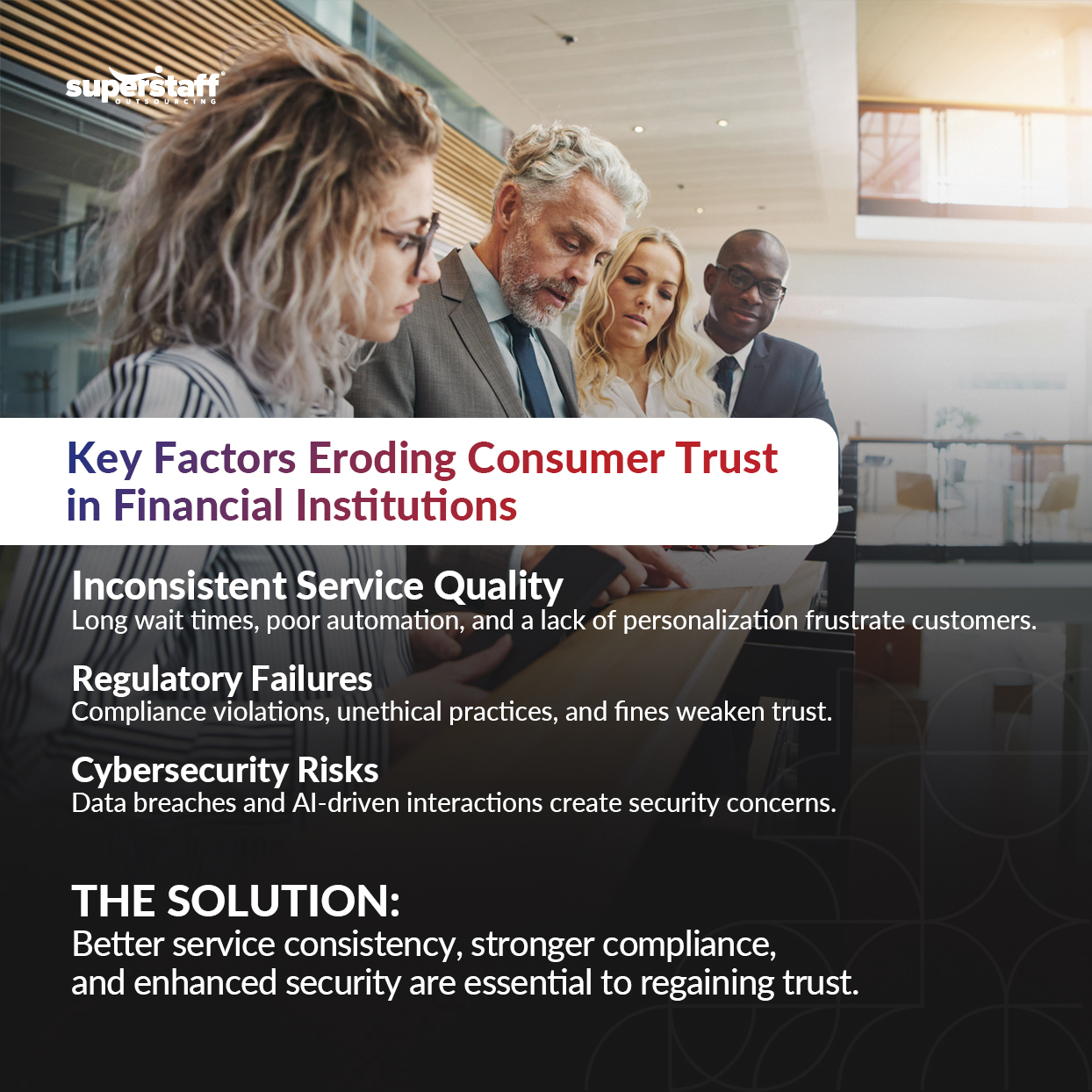 Declining-Customer-Trust-in-Financial-Institutions_Mini-Info-1 A mini infographic shows the key factors for declining customer trust in financial institutions