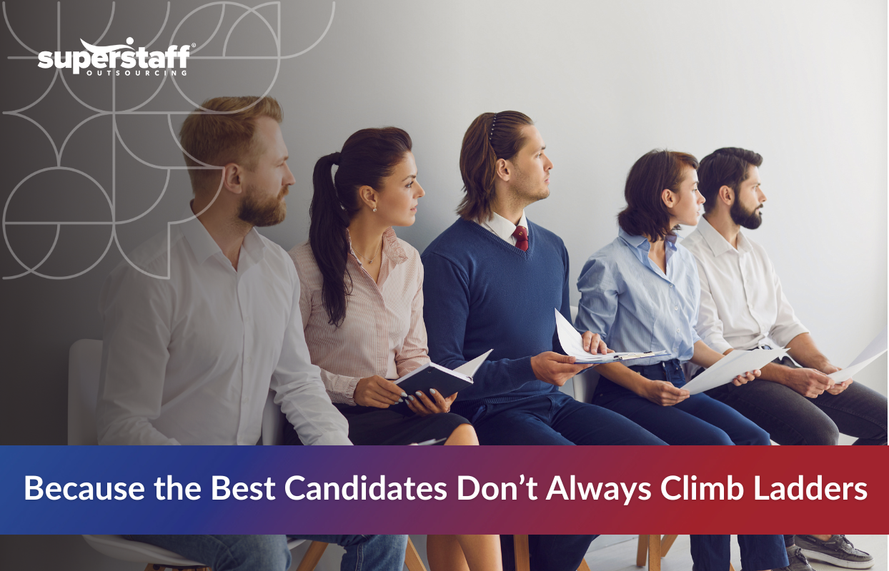 Non-Linear Careers_Featured Group of job candidates waiting for interviews, thoughtful