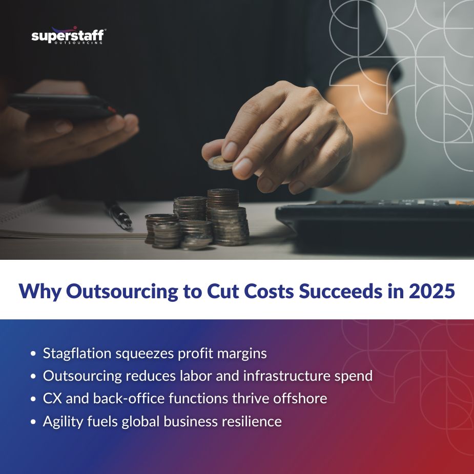 Stagflation_MI infographic regarding outsourcing to cut costs