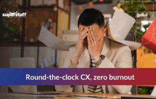 Round-the-clock BPO worker showing burnout