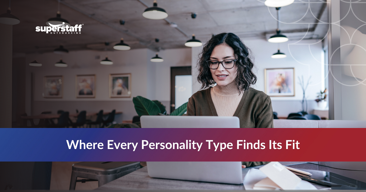 Call Center Work Environment_Featured Young woman typing in a call center work environment.