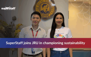 SuperStaff and JRU event promoting sustainability efforts