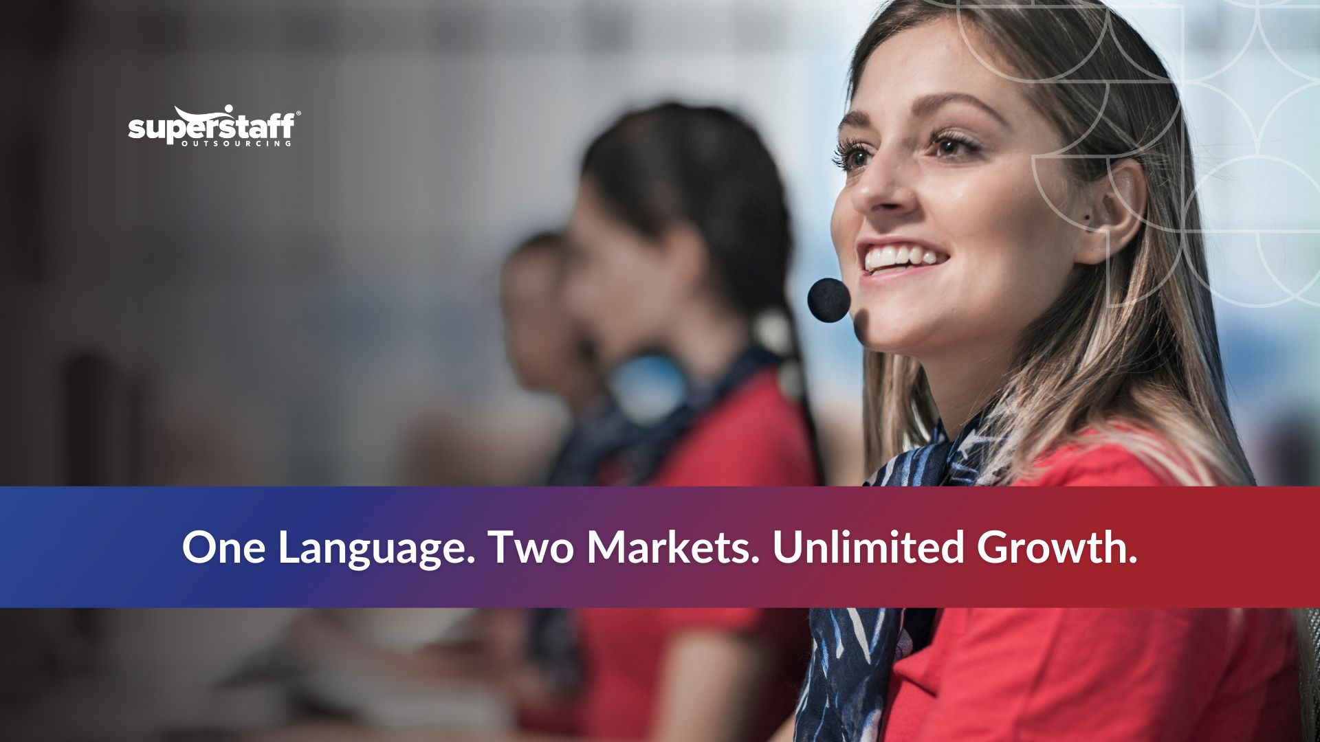 Latin American call center agent providing bilingual support in a professional office setting