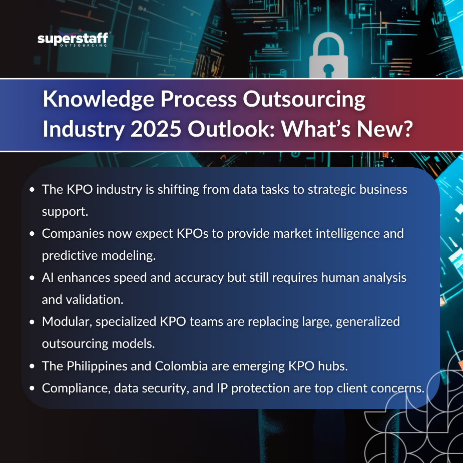 2025 Outlook_MI Overview of the knowledge process outsourcing industry trends for 2025, highlighting key shifts and challenges.