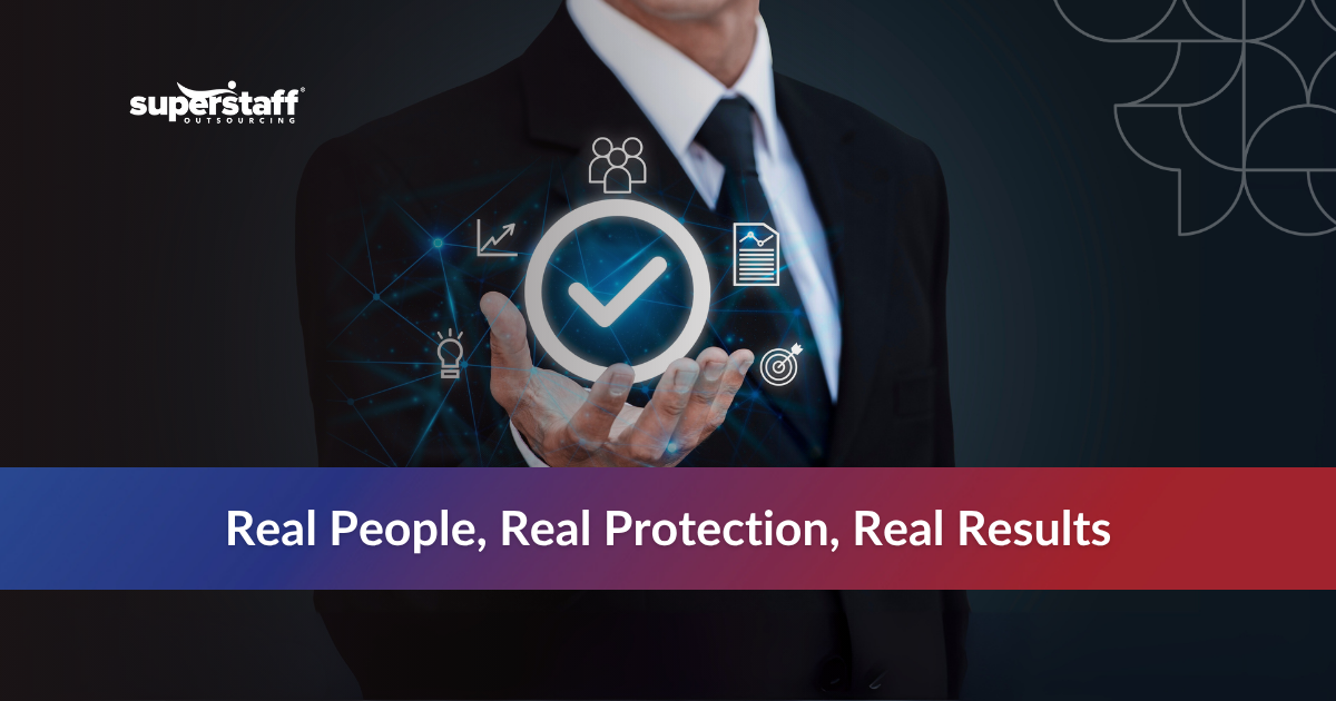 Hand with floating icons representing content control, symbolizing global content moderation services.