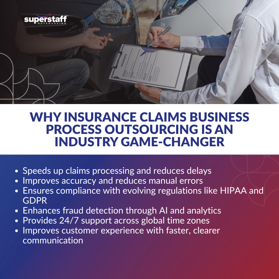 Insurance Claims_MI Person reviewing an insurance claim form, highlighting the benefits of insurance claims business process outsourcing.