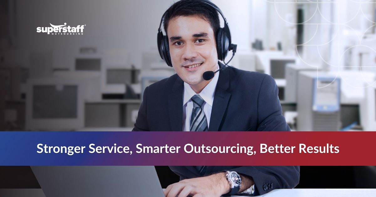 Outsourcing Customer Support_Featured Agent wearing a headset, providing customer support outsourcing services in a professional office setting