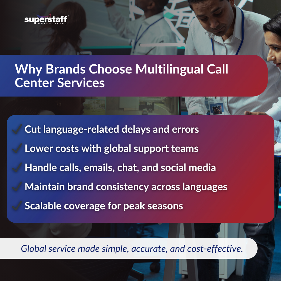 _Outsourcing Multilingual _MI Infographics about the reasons behind why companies outsource multilingual call center services