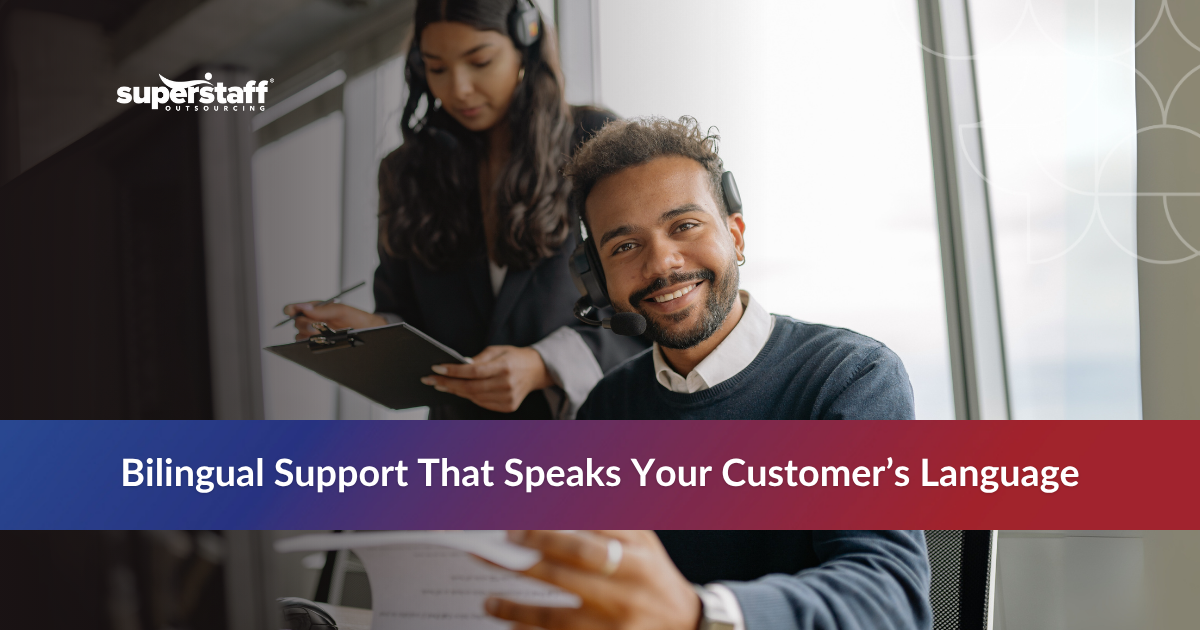 Serve Bilingual Marketsl_Featured Smiling Spanish call center agents representing professional support services for outsourcing in Spanish.