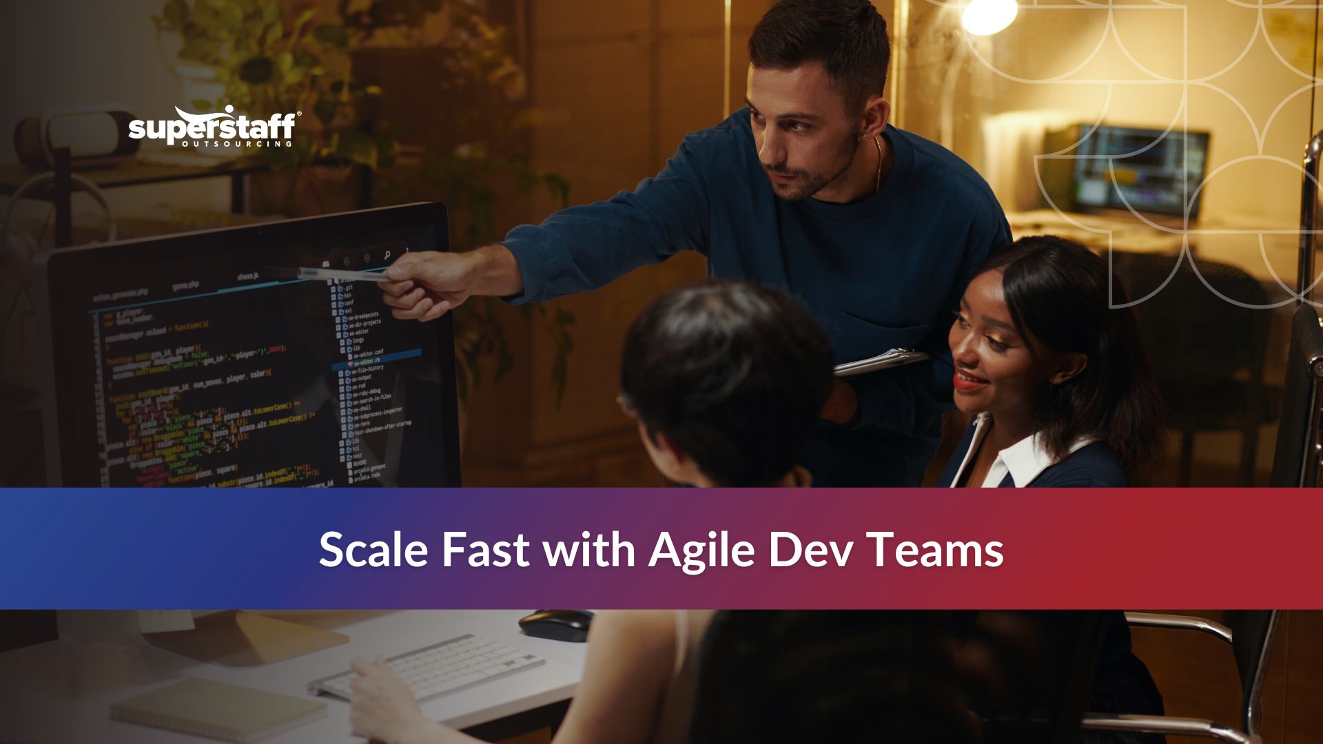 Software Development Outsourcing for Startups Team brainstorming on software development outsourcing benefits for startups, showcasing collaboration and coding.