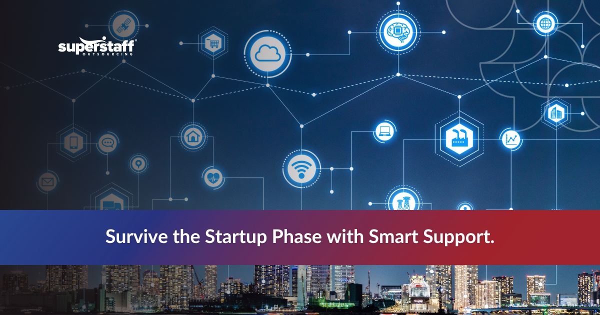 Customer support icons representing integrated service solutions for startups
