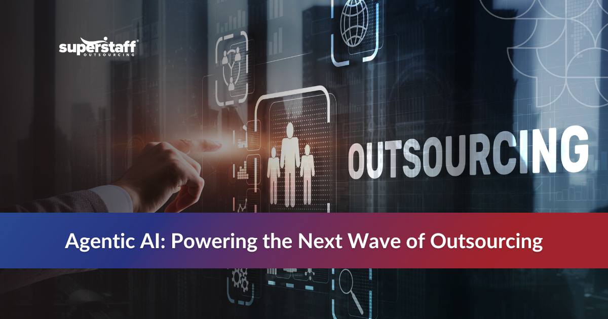 Team leveraging Agentic AI in the outsourcing industry