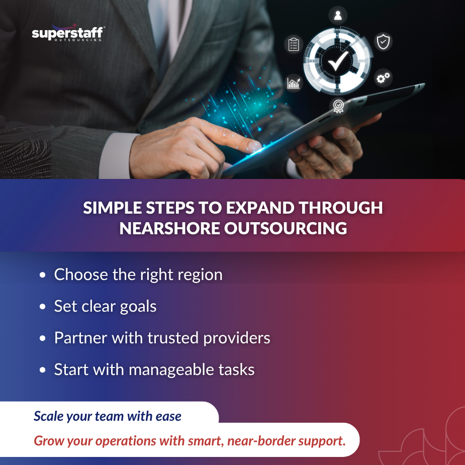 Business Expansion_MI Laptop displaying ERP system dashboard, representing nearshore outsourcing solutions.