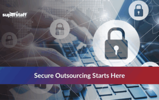 IT team addressing outsourcing cybersecurity risks