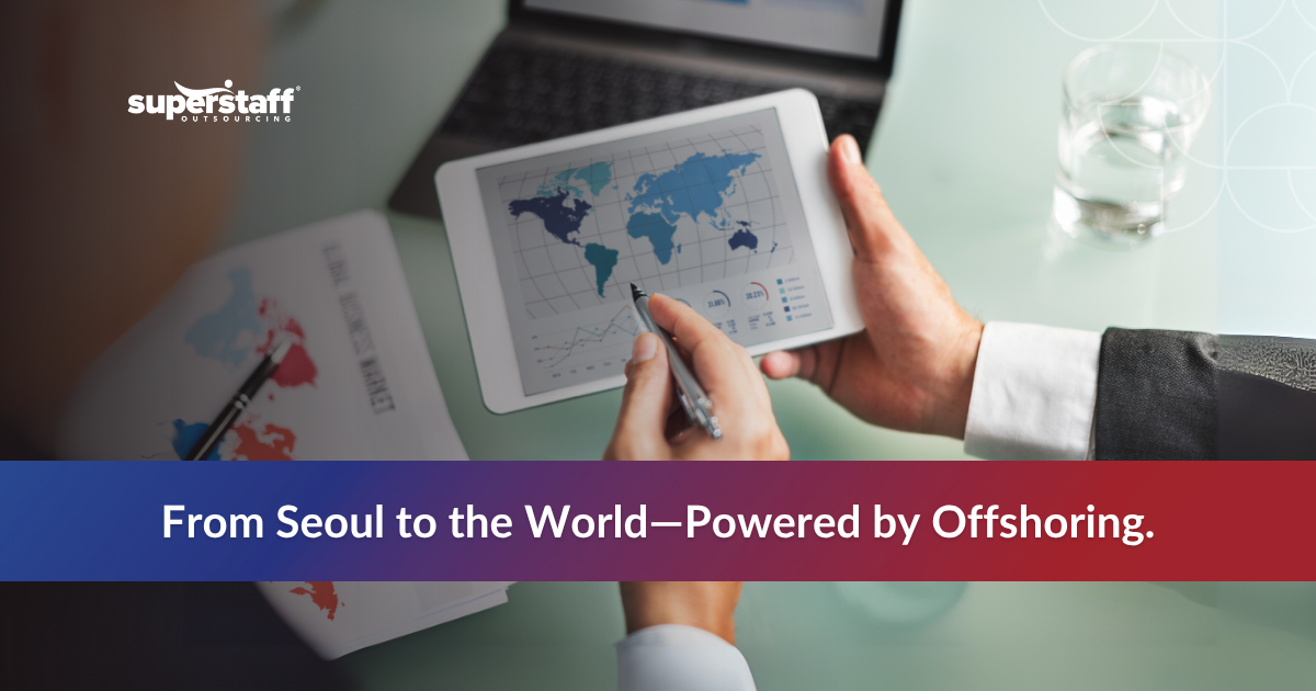 Exports on the Rise_Featured Infographic showing how outsourcing to the Philippines boosts scalability of South Korean exports and reduces operational costs.