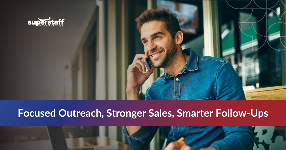 Improving Sales_Featured Smiling male agent taking a call at an outgoing call center