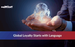 Globe icon symbolizing multilingual customer support emails connecting businesses with global customers.