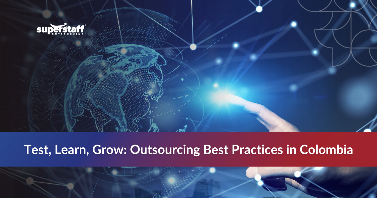 Starting Small Works_Featured Infographic showcasing outsourcing best practices for piloting nearshore teams in Colombia, including key strategies and tips.