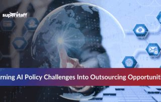 Business team analyzing the Trump AI Action Plan impact