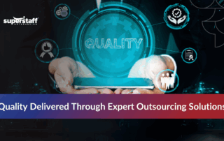 Infographic highlighting key benefits of qa outsourcing service, such as cost reduction and access to expert testers.