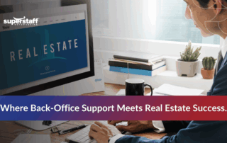 Real estate team leveraging real estate outsourcing to handle back-office work and prioritize client relationships.