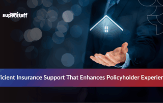 Hand holding a house icon representing insurance call center outsourcing services