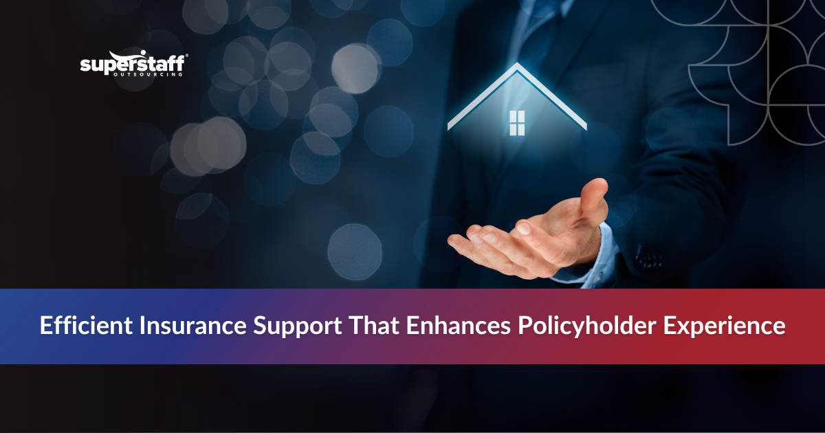 Hand holding a house icon representing insurance call center outsourcing services