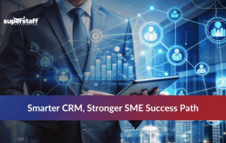 Team delivering CRM outsourcing services to SMEs