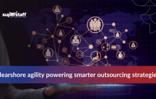 Global connections representing agile nearshore development