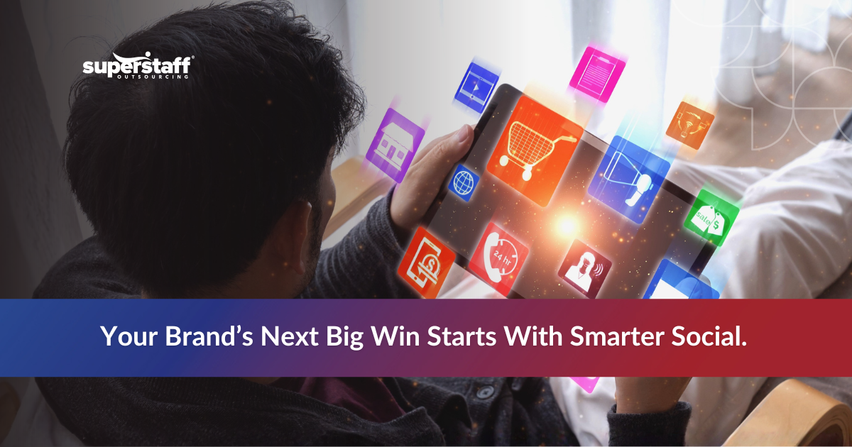 Marketing team planning content after choosing to outsource social media management