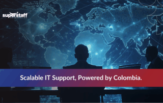 IT professionals in Colombia providing IT service desk outsourcing support